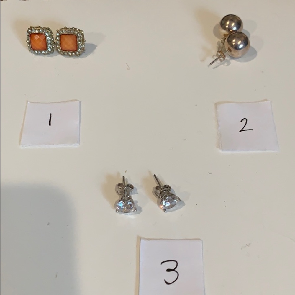 stud earrings variety